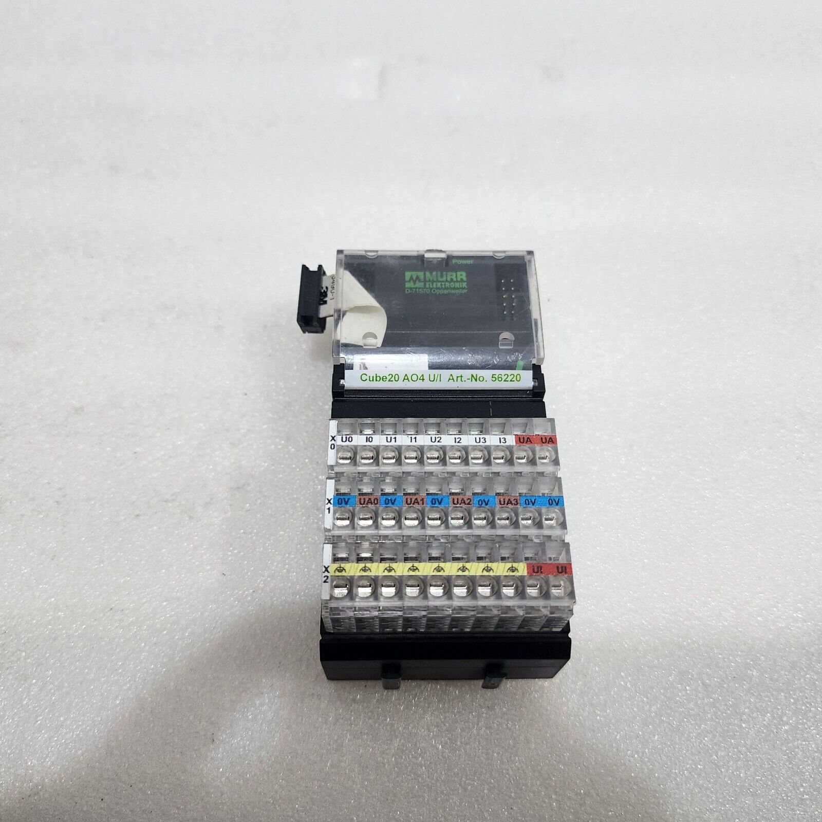 MURR ELEKTRONIK CUBE20 AO4 U/I ANALOG OUTPU EXPANSION MODULE 56220