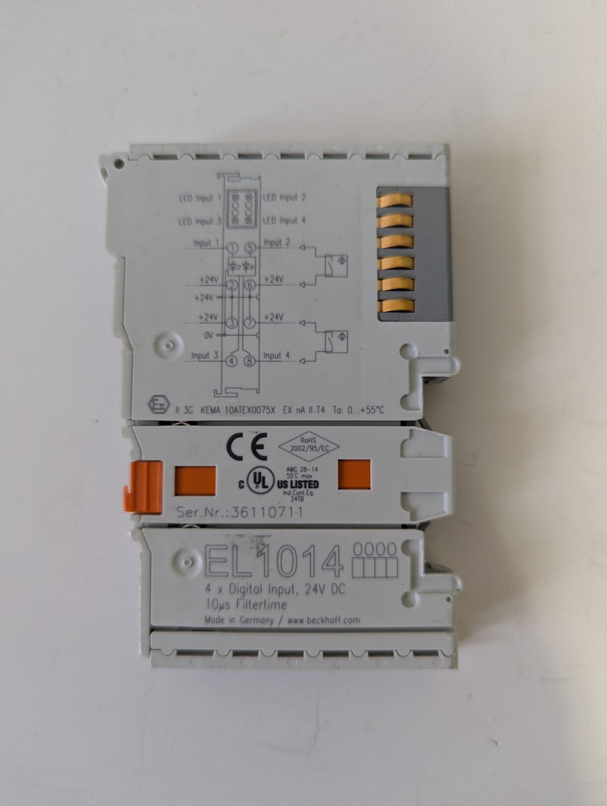 Beckhoff EL1014 PLC lot of 2 unit