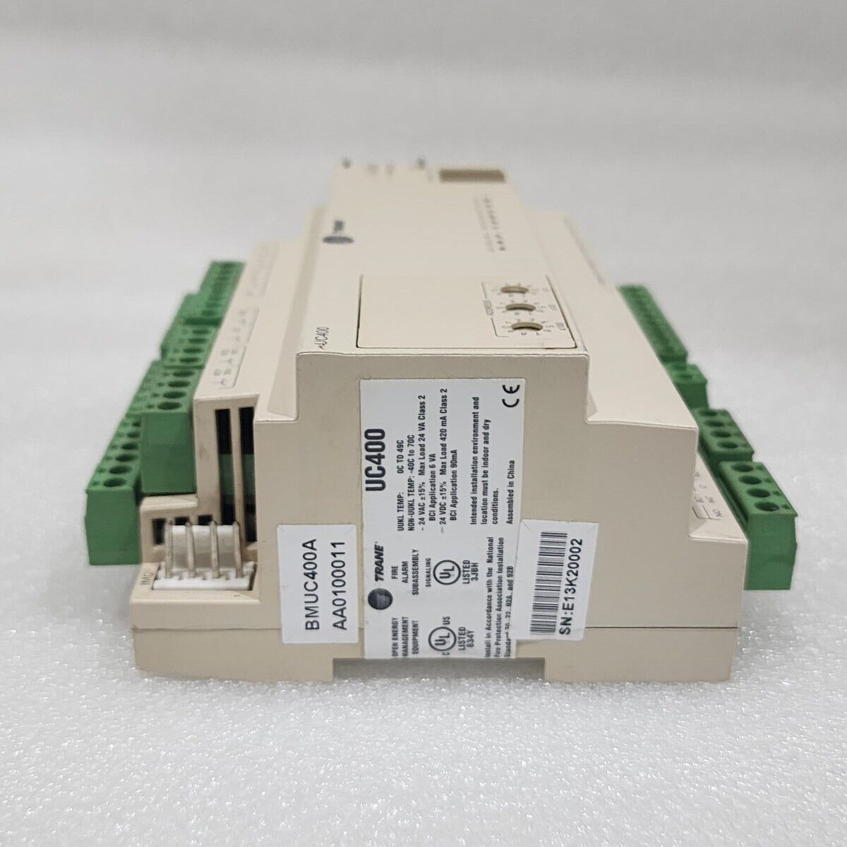 TRACER TRANE UC400 PROGRAMMABLE BACNET CONTROLLER X13651492-02