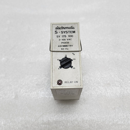 ELECTROMATIC SY 175 100 3X100 VAC PHASE ASYMMETRY 60HZ SY175100