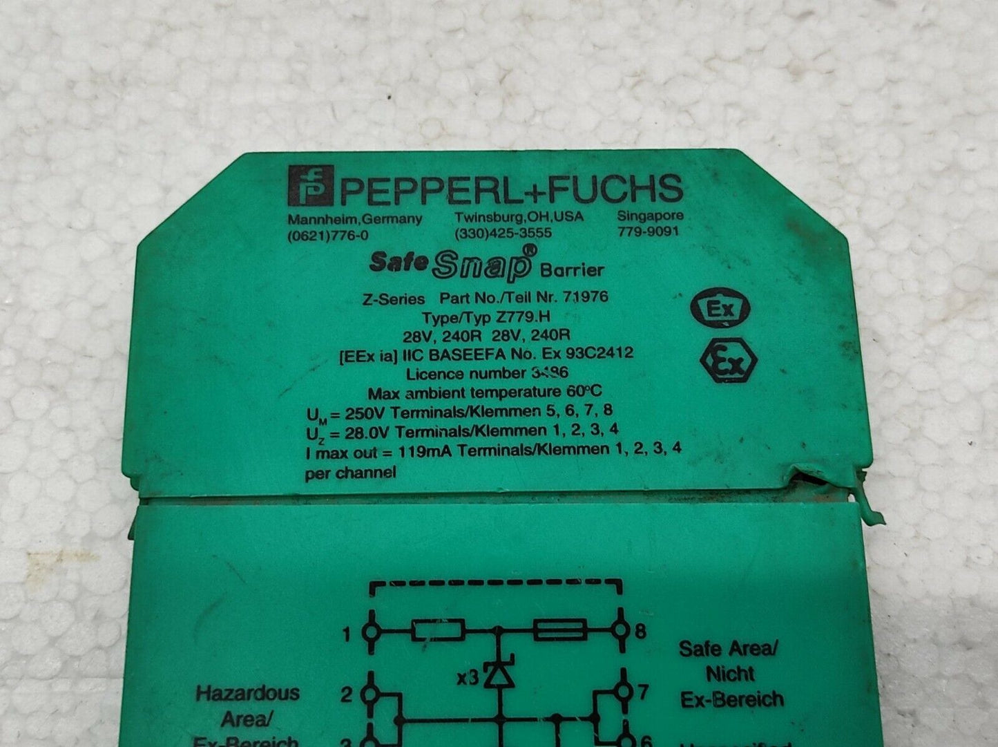 Pepperl + Fuchs Z779.H Zener Barrier 71976