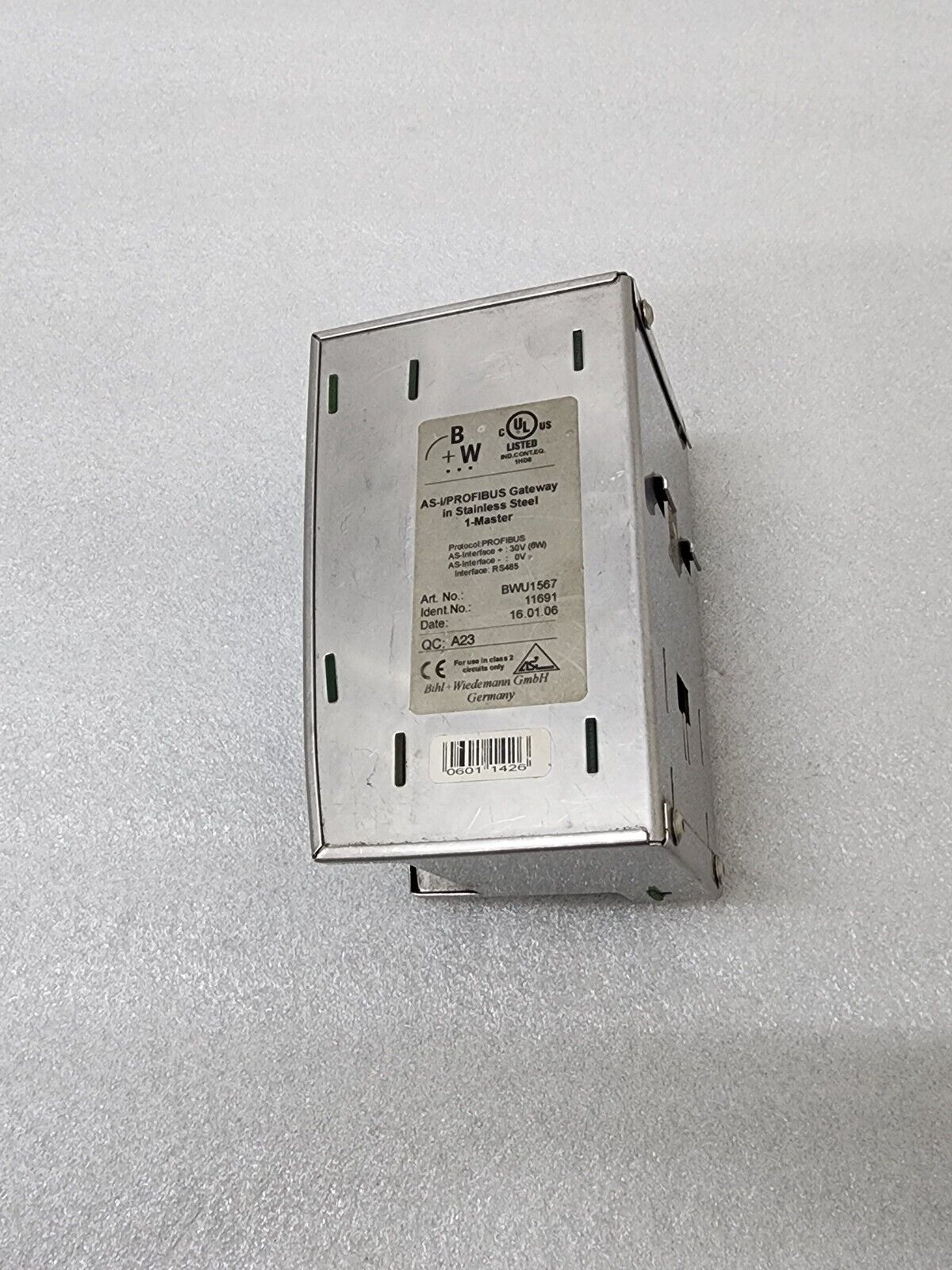 BIHL + WIEDEMANN BWU1567 AS-I/PROFIBUS GATEWAY 11691