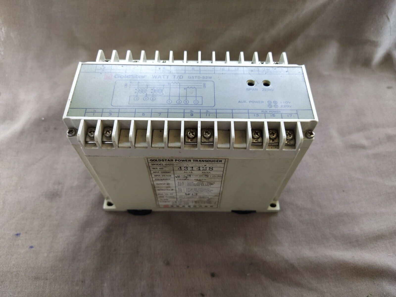 Goldstar Power Transducer GSTD-33W A5VXF6A4