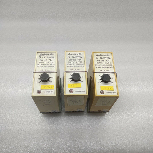 ELECTROMATIC SB 125 724 DELAY ON RELEASE AFTER DEENERGIS 24VDC