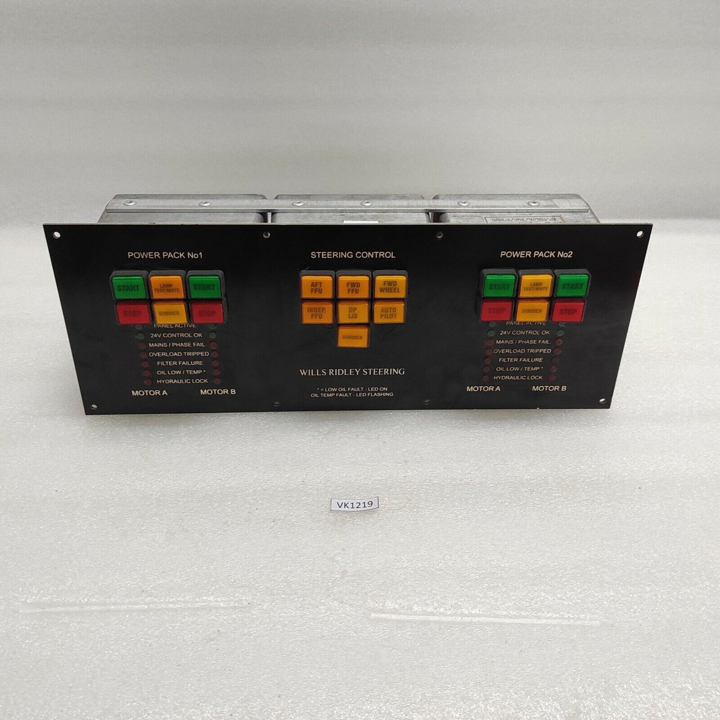 WILLS RIDLEY BP1500S FWS POSN STARTER PANEL 