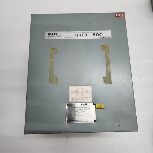 FUJI ELECTRIC HIREX 80C AUTOMATIC VOLTAGE REGULATOR 135VDC/450VAC