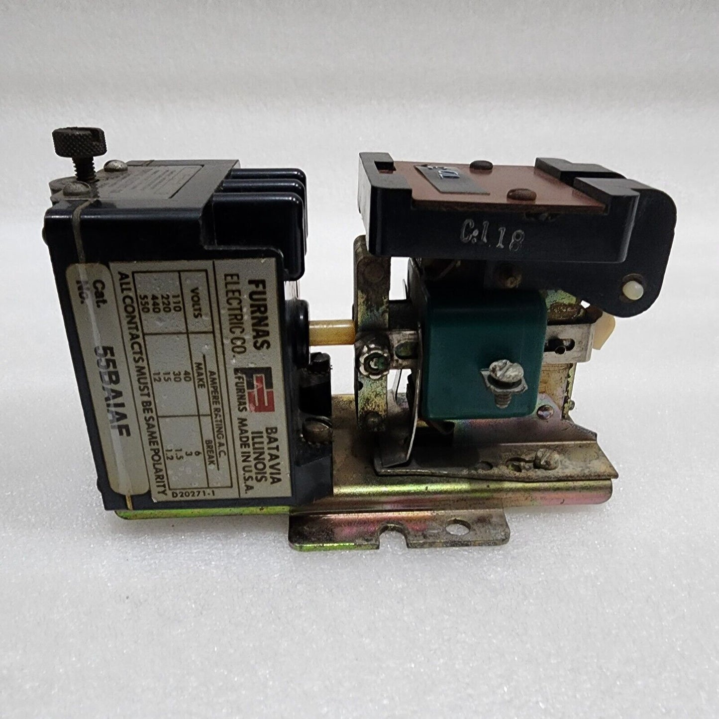 FURNAS ELECTRIC 55AA PNEUMATIC TIMER CONTACTOR 55BAIAF