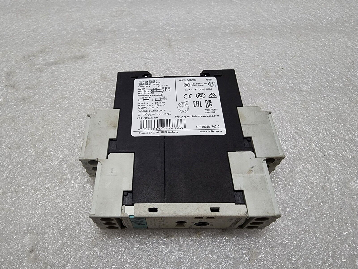 SIEMENS SIRIUS 3RP1525-1BP30 TIMING RELAY ON DELAY
