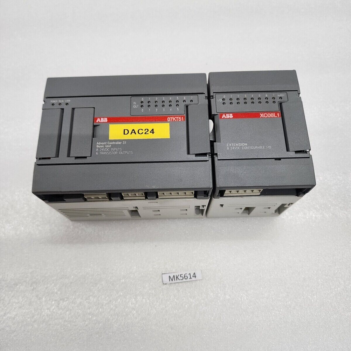 ABB 07KT51-I18 & XC08L1-B03 ADVANT CONTROLLER 31 WITH I/O EXPANSION UNIT