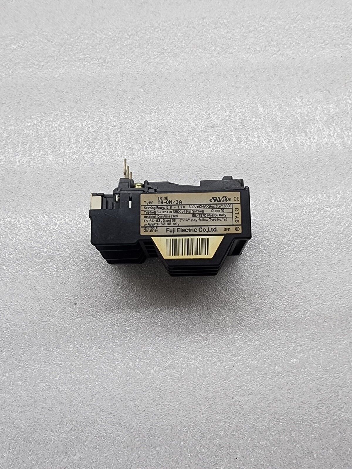 FUJI ELECTRIC TR-0N/3A OVELROAD RELAY 0.8-1.2A