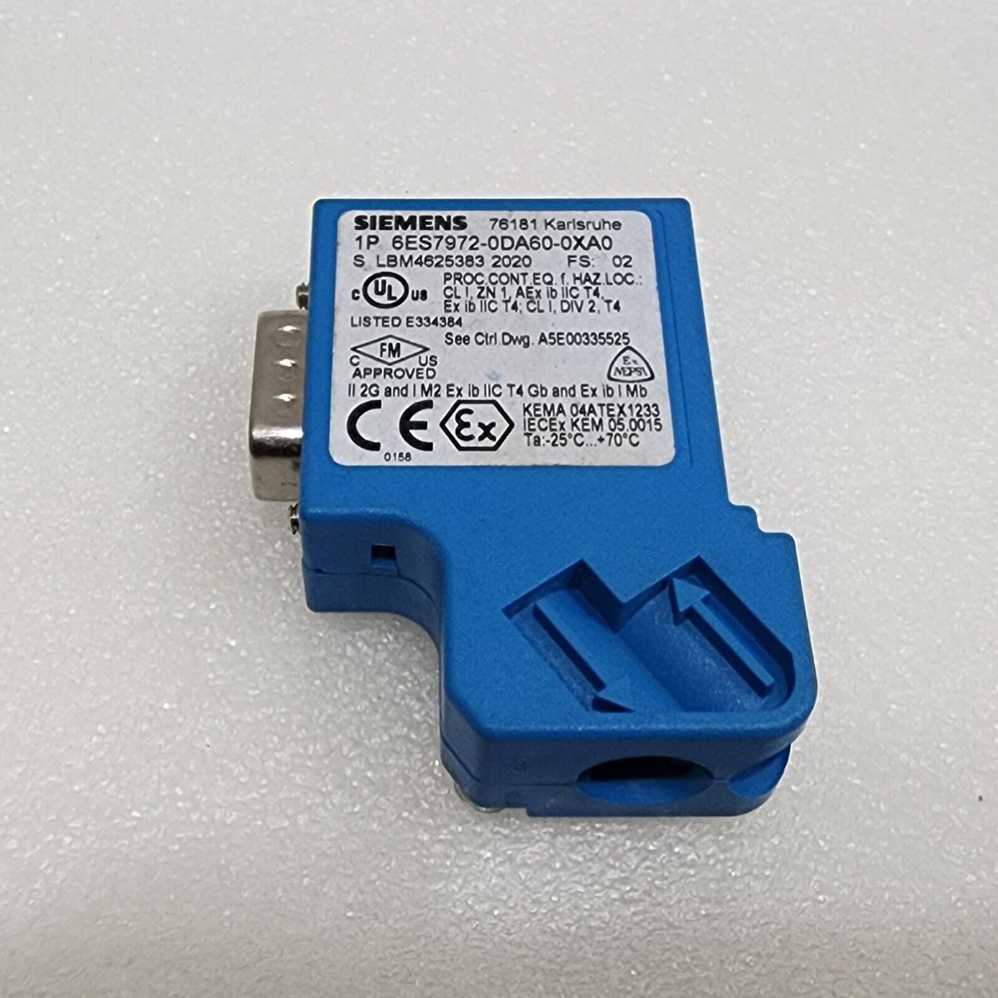 SIEMENS 6ES7972-0DA60-0XA0 BUS CONNECTION PLUG