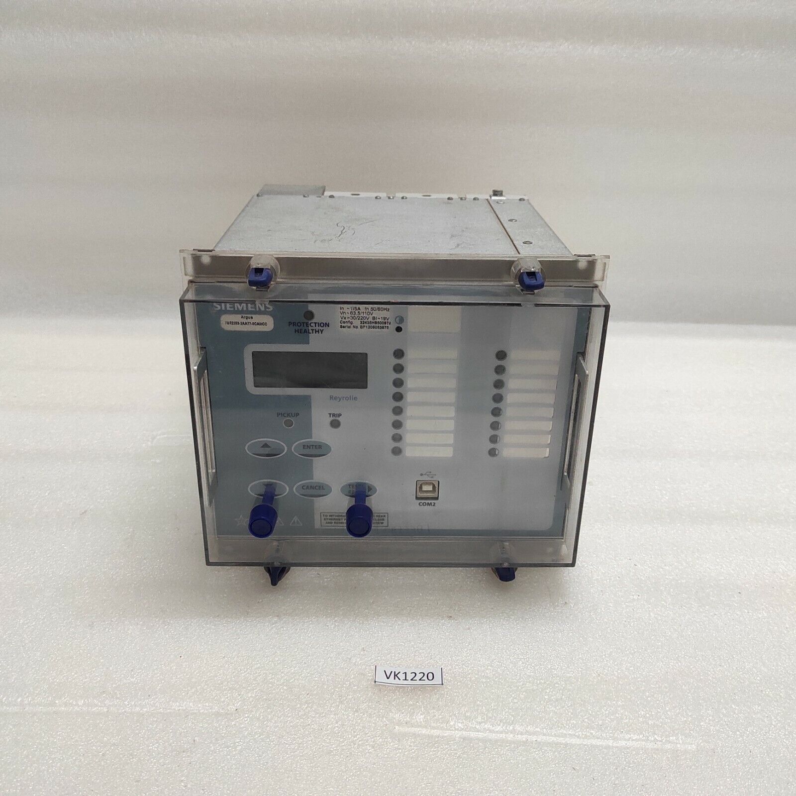 SIEMENS 7SR2203-2AA77-0CA0/CC ARGUS-M DIRECTIONAL OVERCURRENT RELAY