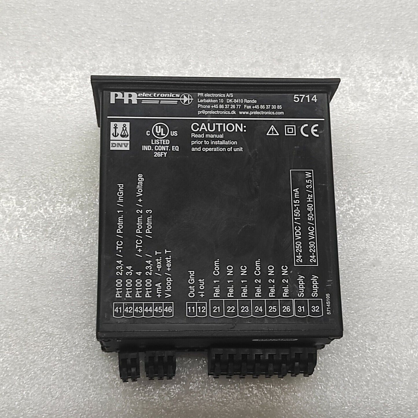 PR ELECTRONICS 5714 PROGRAMMABLE LED INDICATOR 5714D