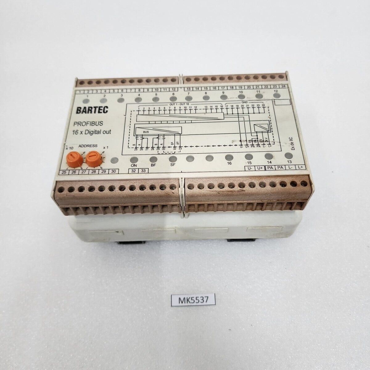 BARTEC 07-7331-2301 PROFIBUS 16CH DIGITAL OUTPUT MODULE