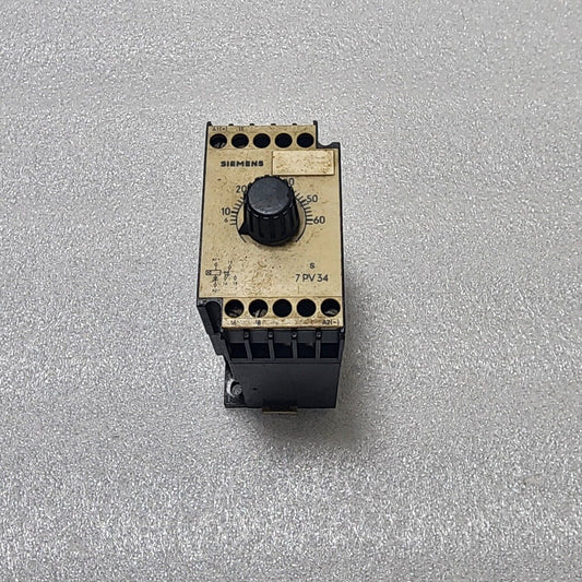 SIEMENS 7PV3450-1AA TIMER RELAY 24VAC-DC 0/4-60S