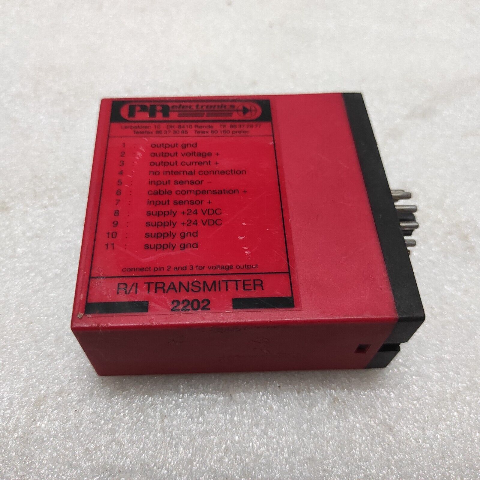 PR ELECTRONICS 2202 R/I TRANSMITTER 2202-R2 24VDC