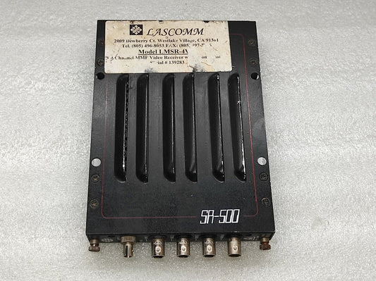 LASCOMM LMSR-4V 4CHANNEL MMF VIDEO RECEIVER SR-500E9