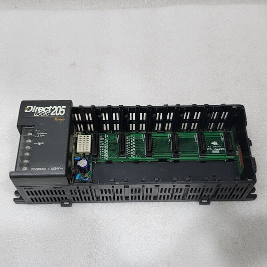 KOYO D2-06BDC1-1 DIRECT LOGICE 205 POWER SUPPLY WITH RACK