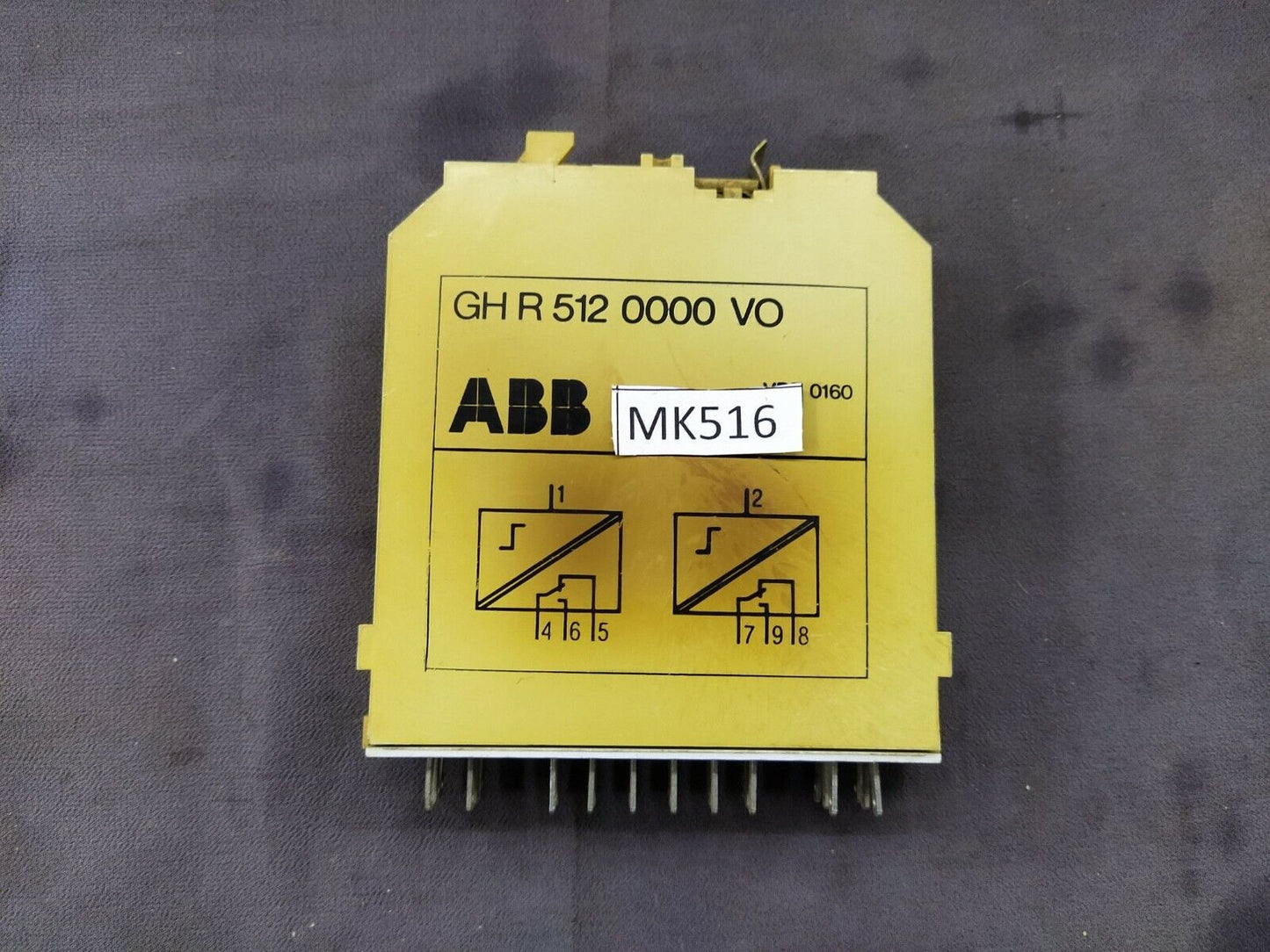 ABB GH R 512 0000 VO Relay Output Unit R51 VDE 0160 GHR5120000VO