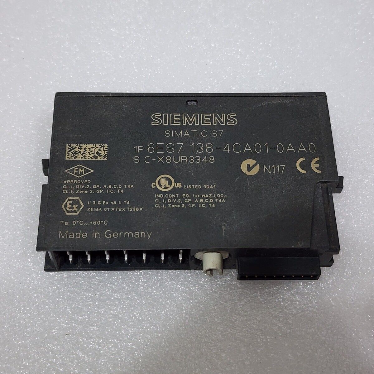 SIEMENS PM-E 6ES7 138-4CA01-0AA0 POWER INTERFACE MODULE 24VDC