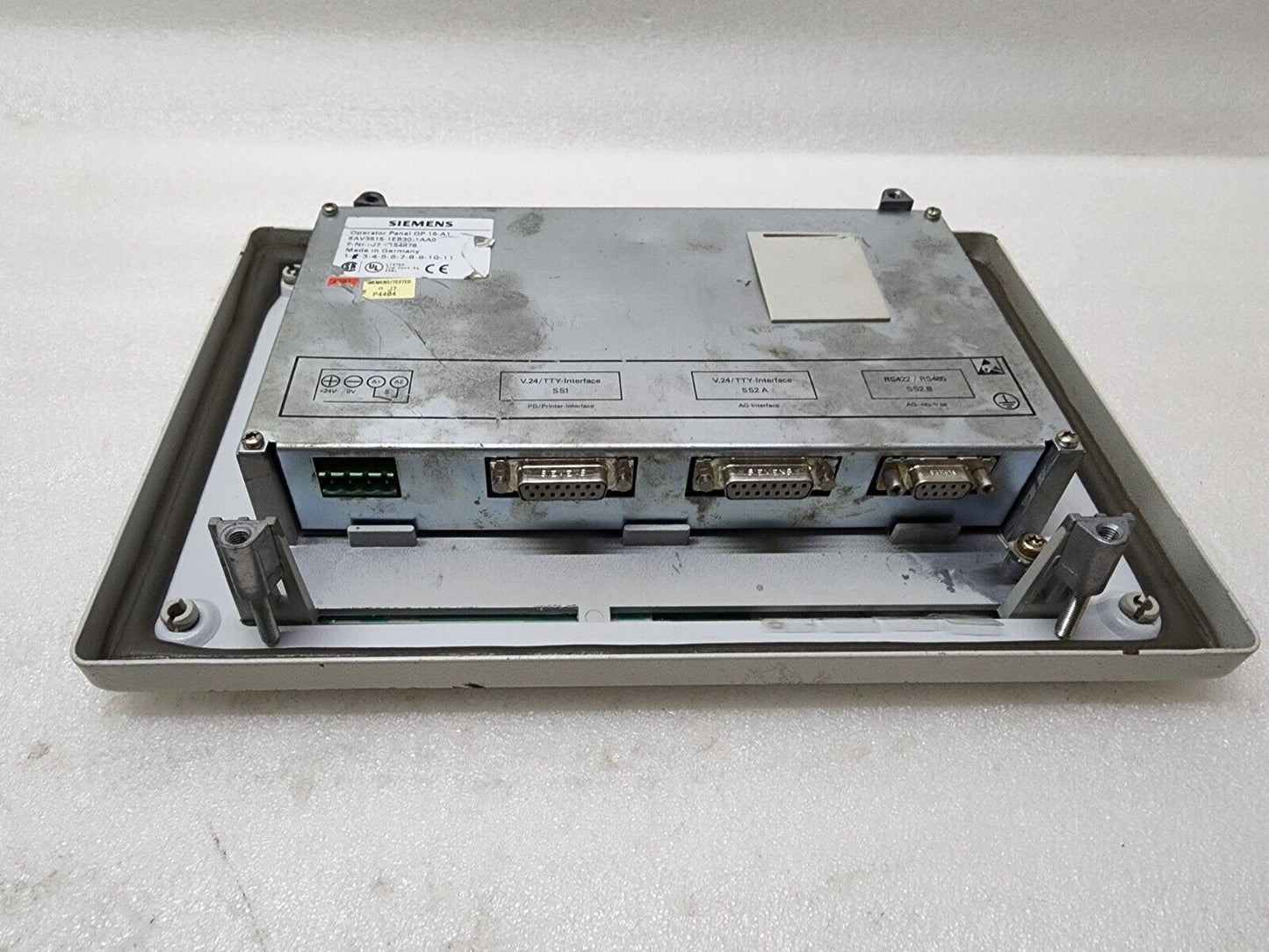 SIEMENS 6AV3515-1EB30-1AA0 OPERATOR PANEL OP 15-A1