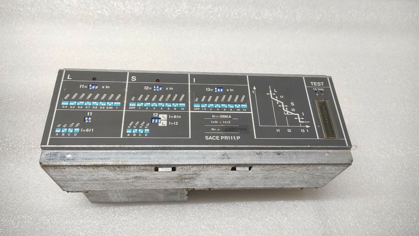 ABB SACE PR111/P 2000A OVERCURRENT RELEASE PROTECTION UNIT