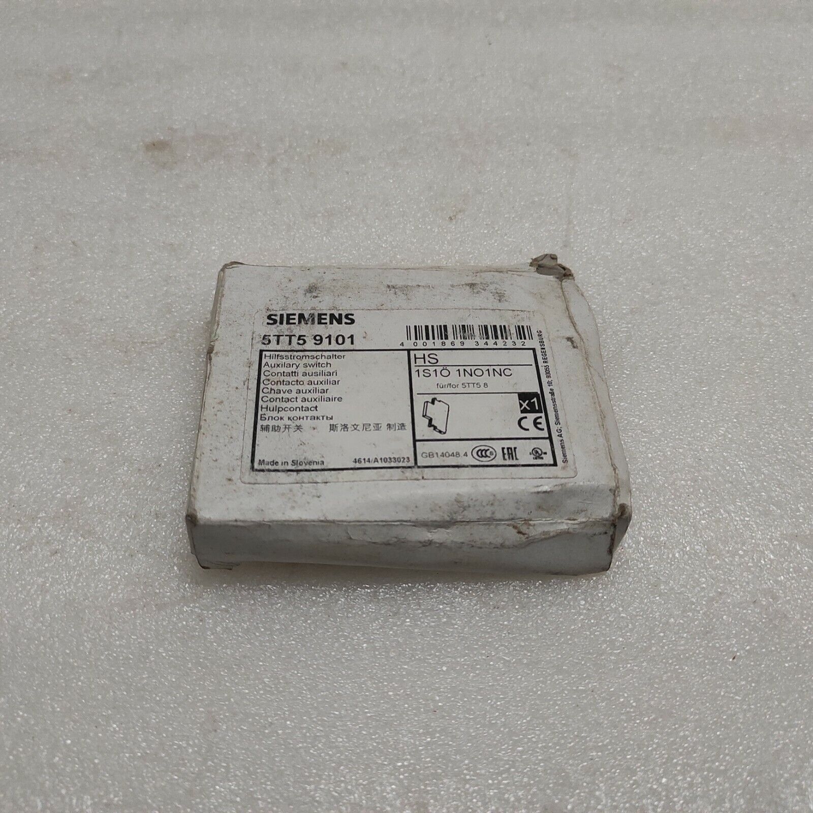 SIEMENS 5TT59101 AUXILIARY SWITCH 5TT5 9101