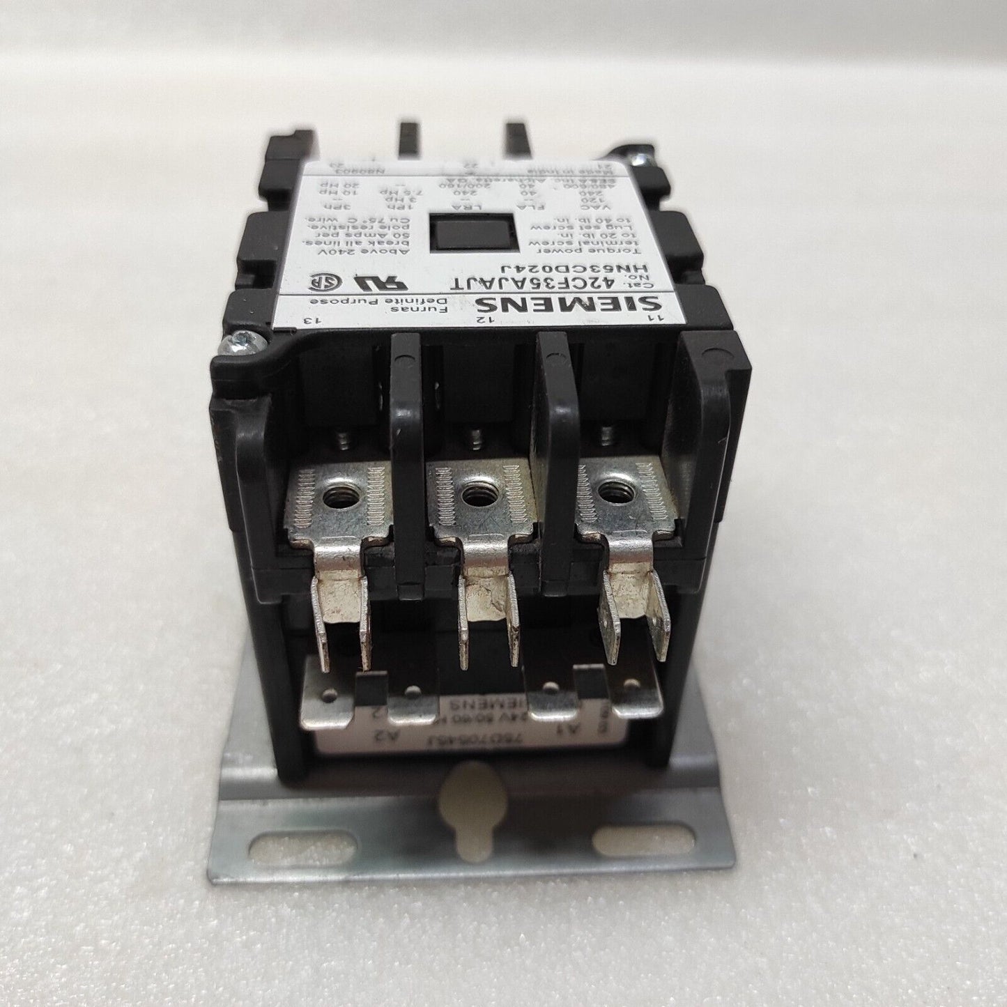 SIEMENS 42CF35AJAJT 3P CONTACTOR RELAY HN53CD024J