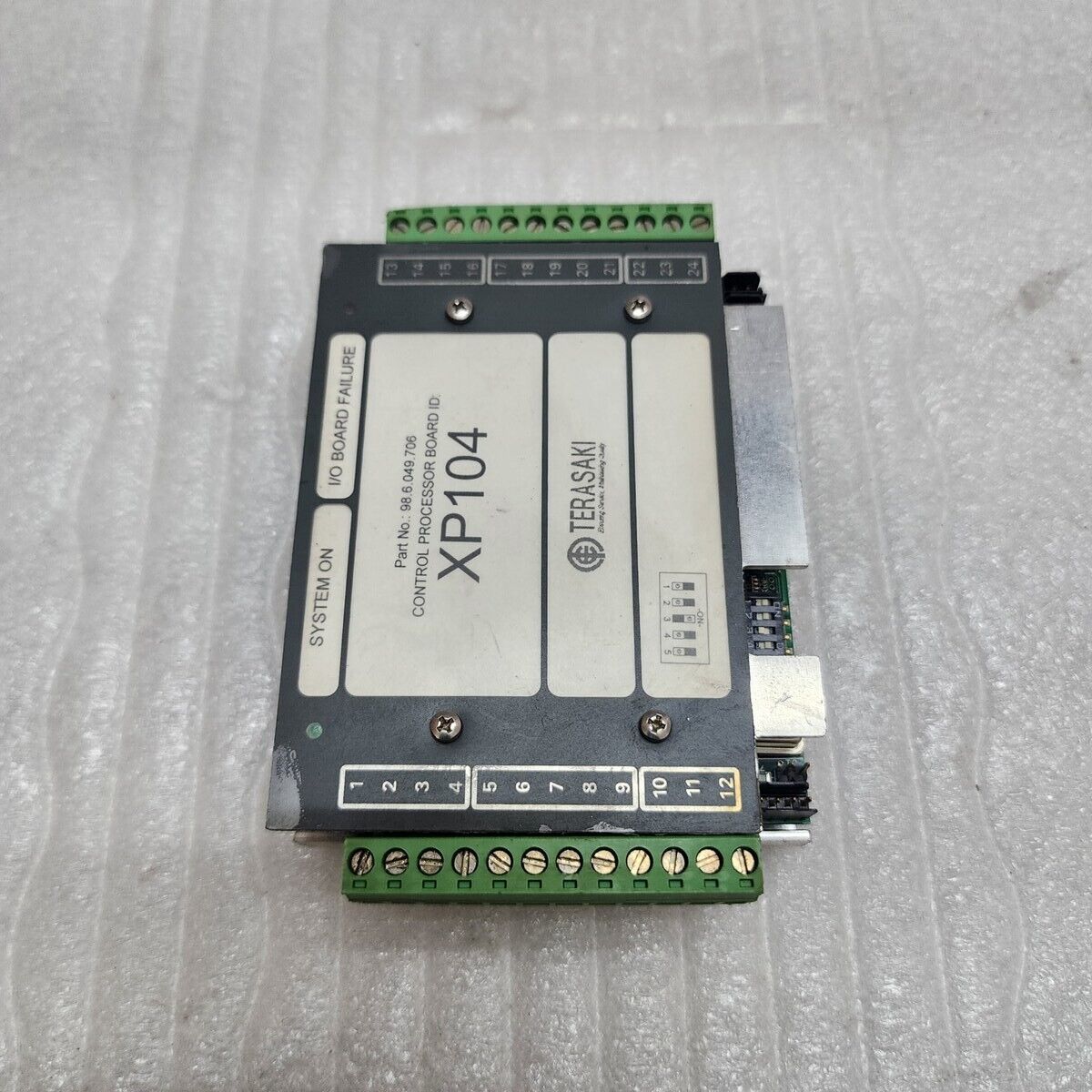 TERASAKI XP104 CONTROL PROCESSOR BOARD 98.6.049.706