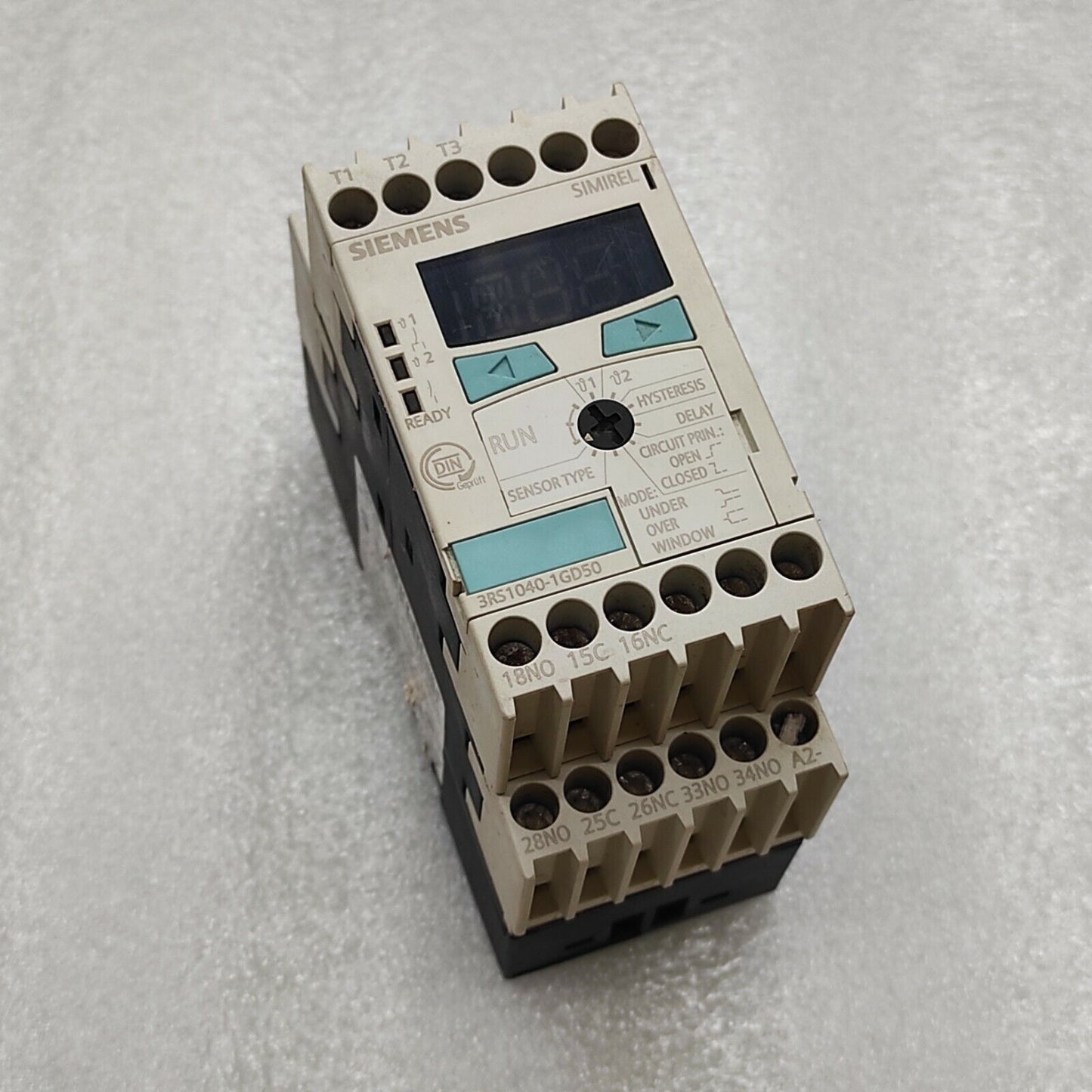 SIEMENS 3RS1040-1GD50 TEMPERATURE MONITORING RELAY 