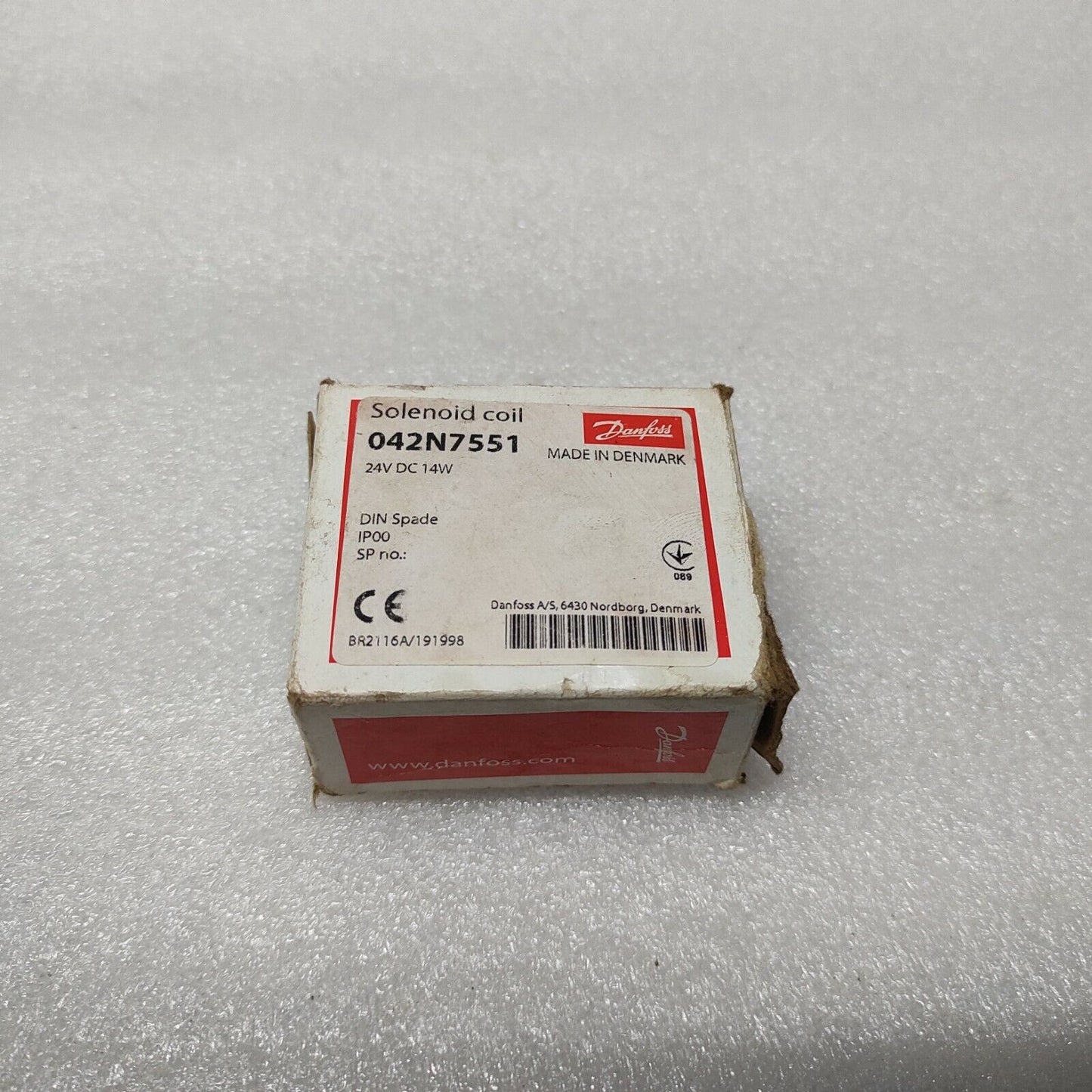 DANFOSS 042N7551 SOLENOID COIL 24VDC