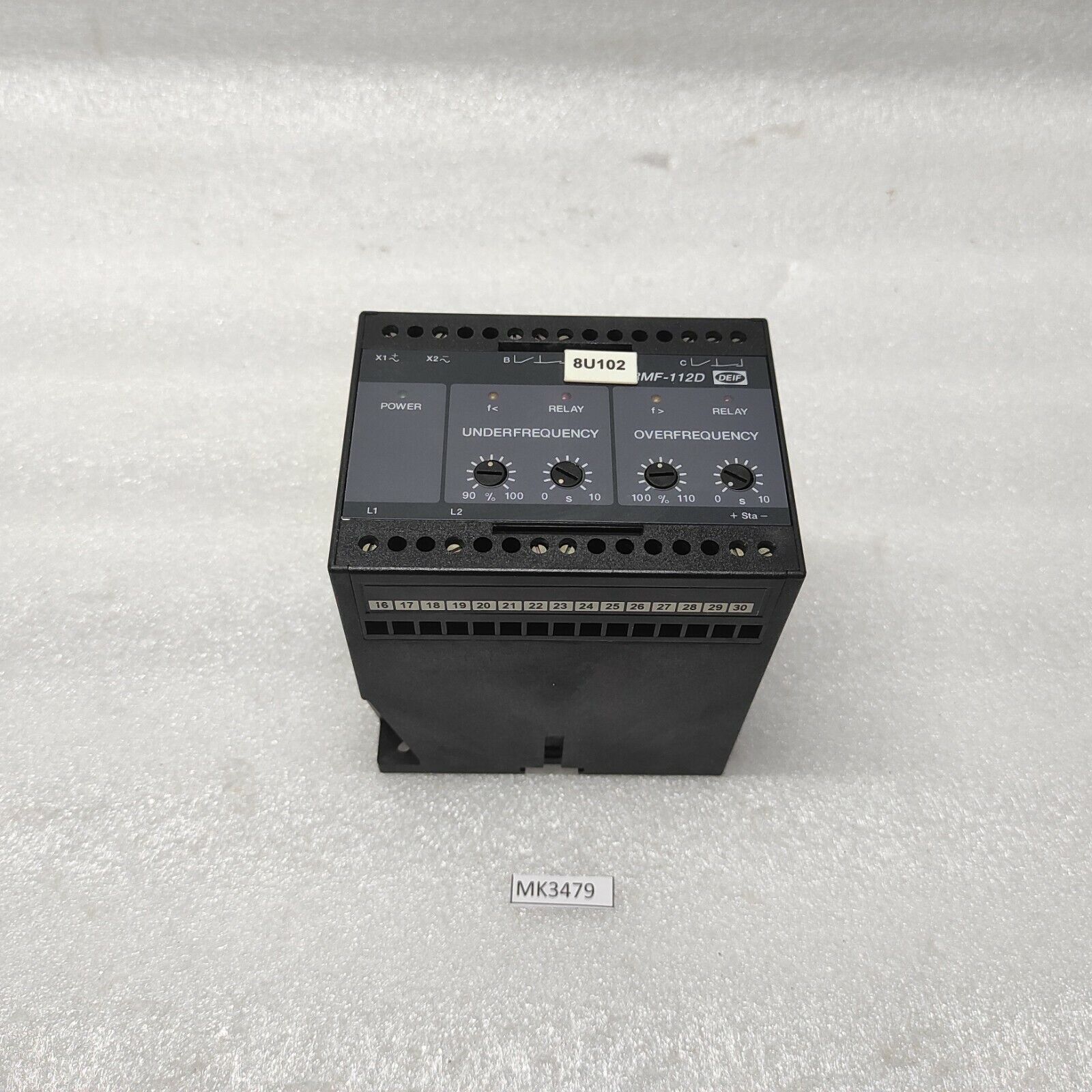 DEIF RMF-112D FREQUENCY RELAY 400002443.50 440VAC