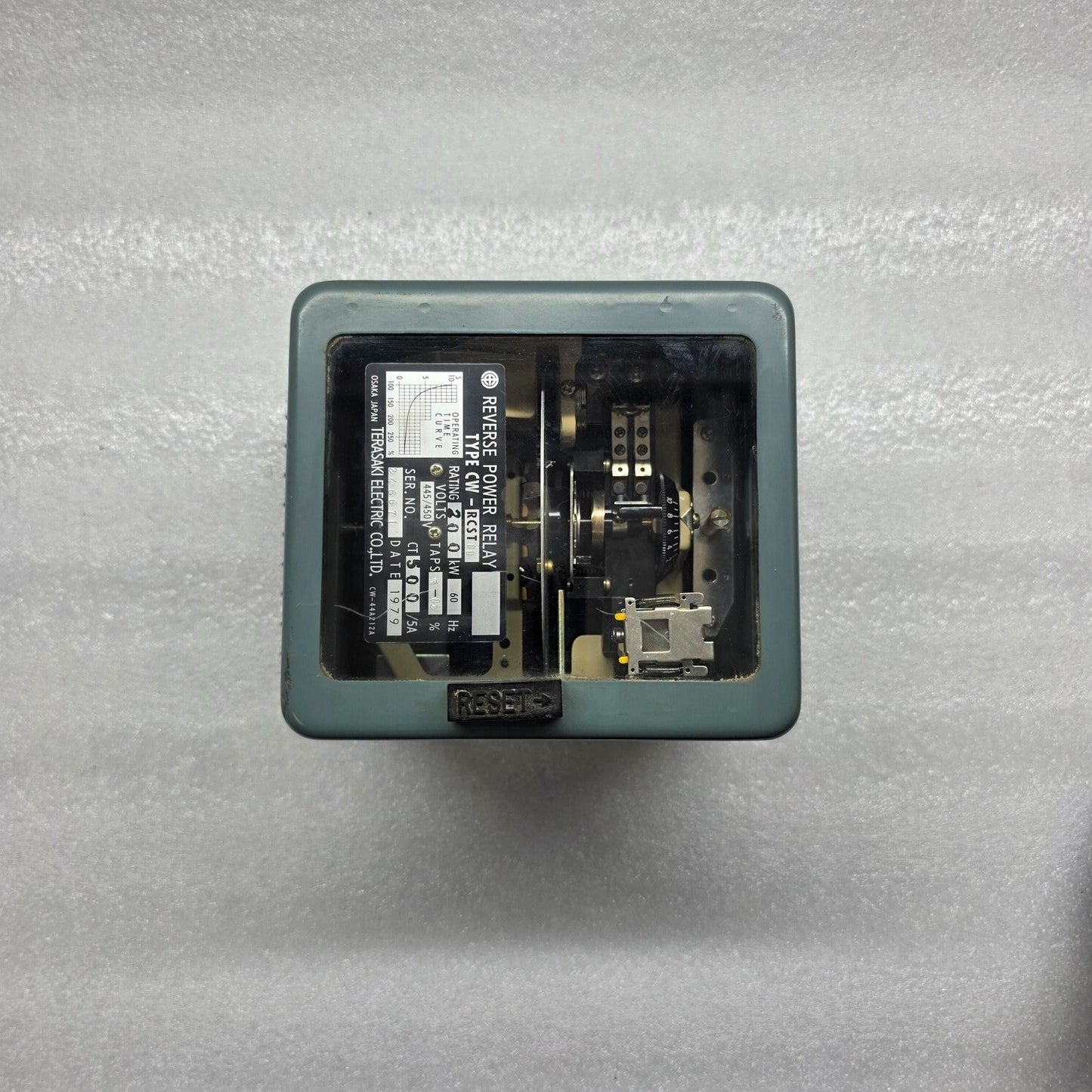 TERASAKI ELECTRIC CW-RCST11 REVERSE POWER RELAY 445/450V 200KW
