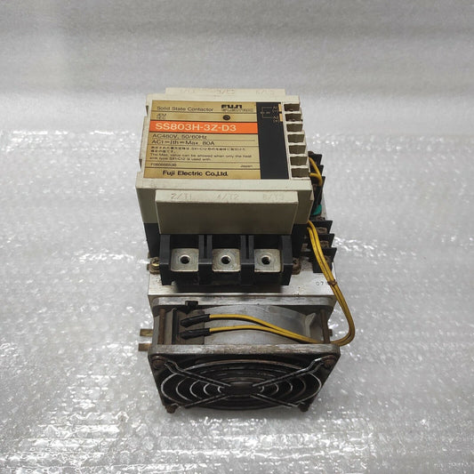 FUJI ELECTRIC SS803H-3Z-D3 SOLID STATE CONTACTOR WITH HEAT SINK SX1-C12-A3