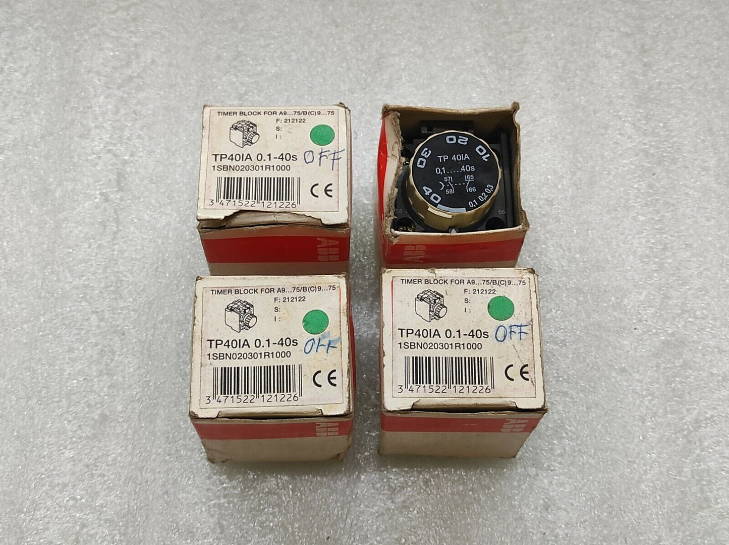 ABB TP40IA OFF DELAY TIMER MODULE 1SBN020301R1000 0.1-40S NIB