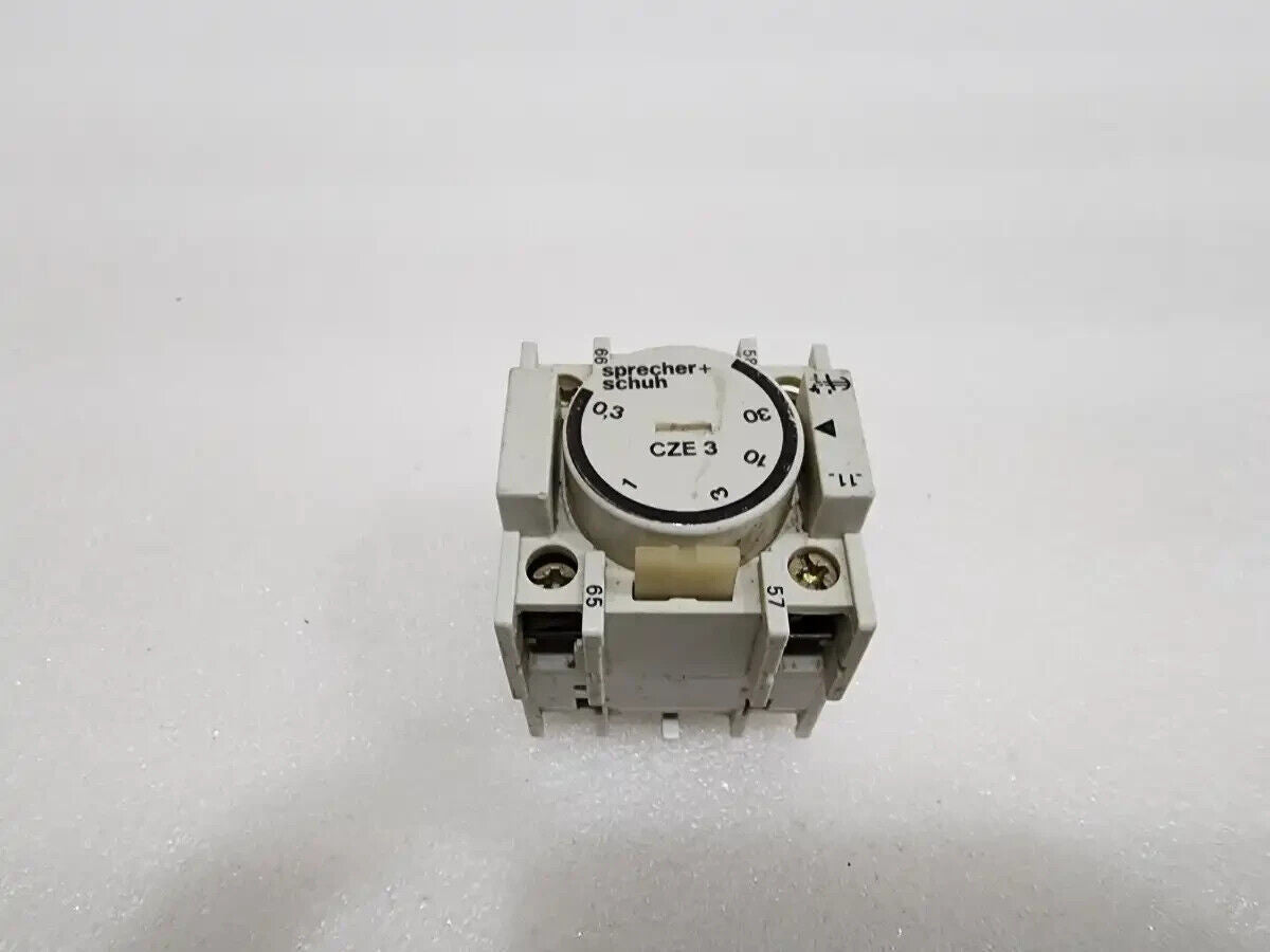 SPRECHER + SCHUH CZE3 TIME DELAY RELAY 0.3-30SEC