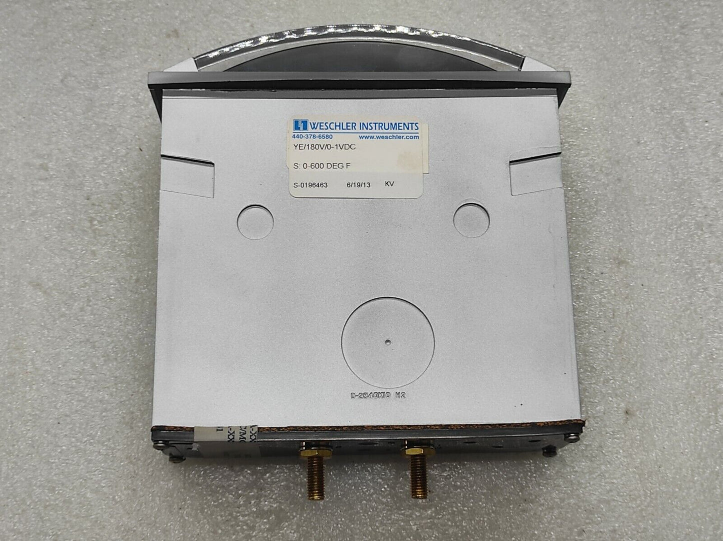 WESCHLER YE/180V/0.1VDC 180183HERLW0003 TEMPERATURE METER 0-600 DEGREES FAHRENHE