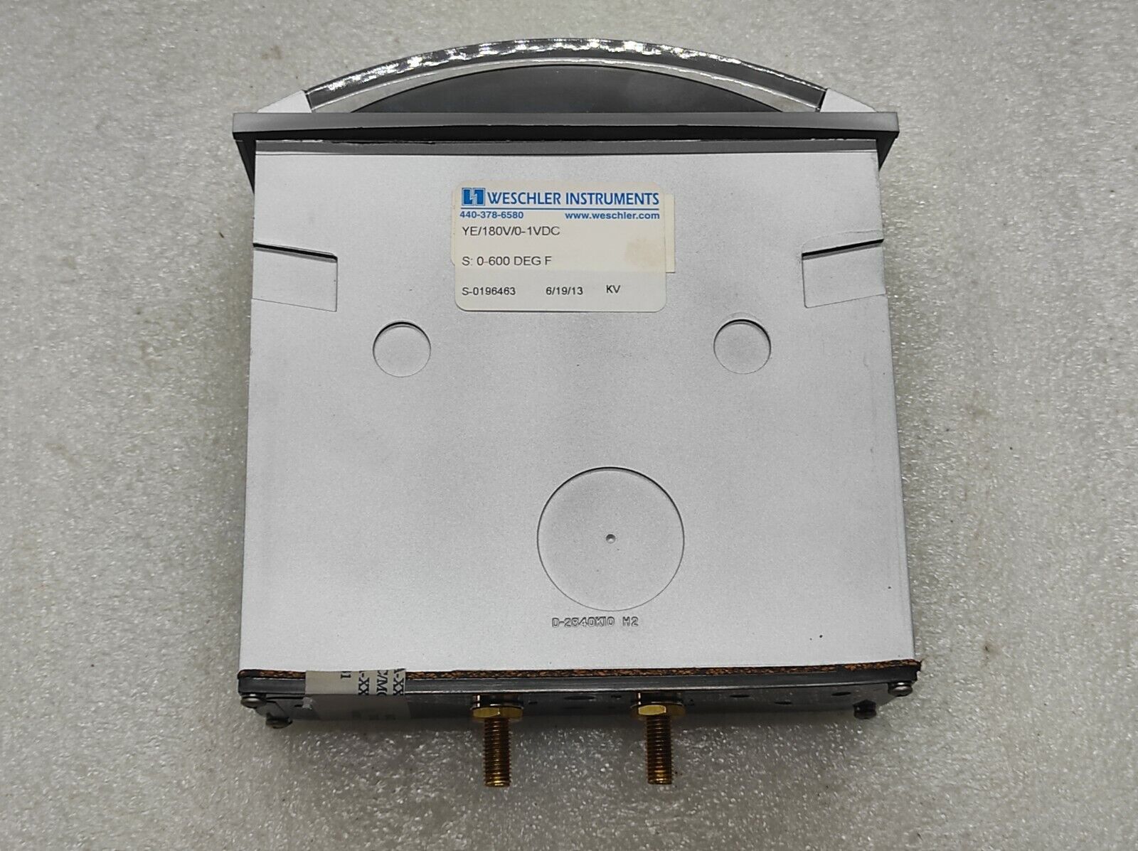 WESCHLER YE/180V/0.1VDC 180183HERLW0003 TEMPERATURE METER 0-600 DEGREES FAHRENHE