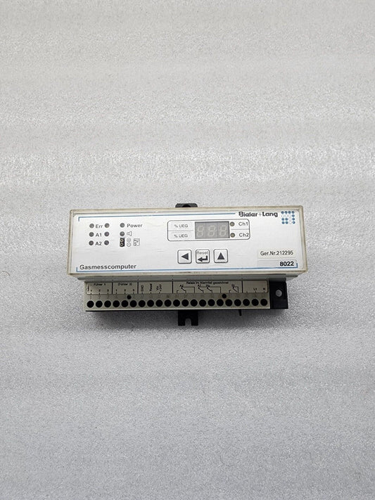 BIELER+LANG GMC8022 GAS DETECTION CONTROLLER 212295 V813B