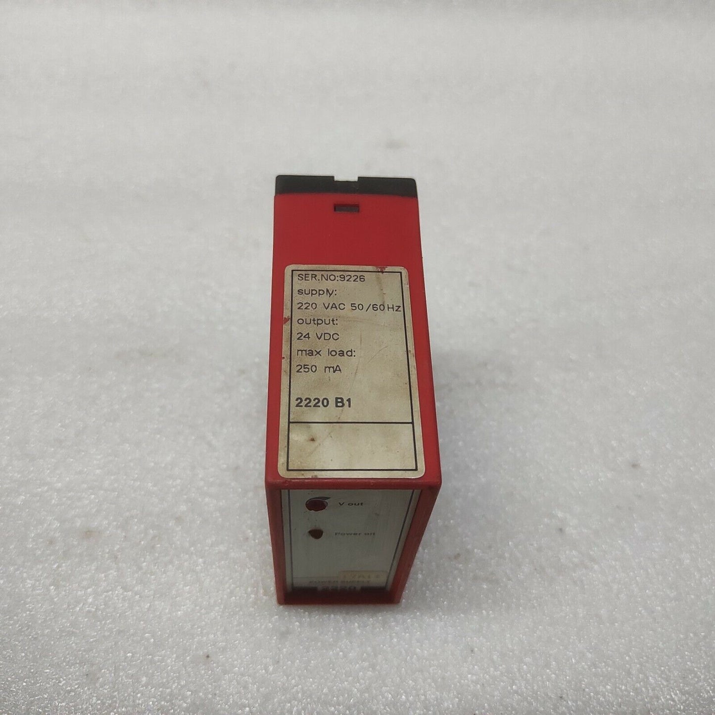 PR ELECTRONICS 2220 POWER SUPPLY 220VAC 2220-B1