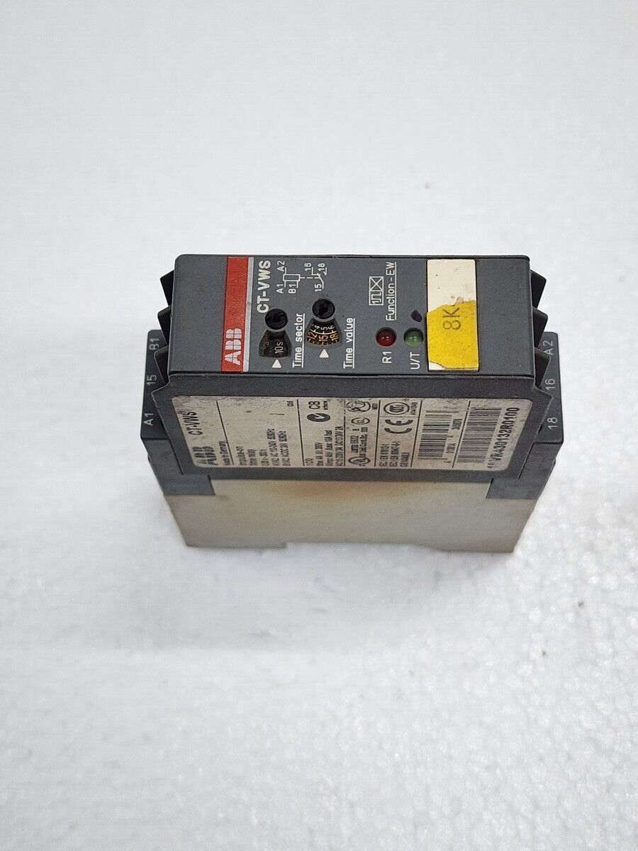 ABB CT-VWS IMPULSE ON TIME RELAY 1SVR430132R0100 110-240VAC / 24V AC-DC