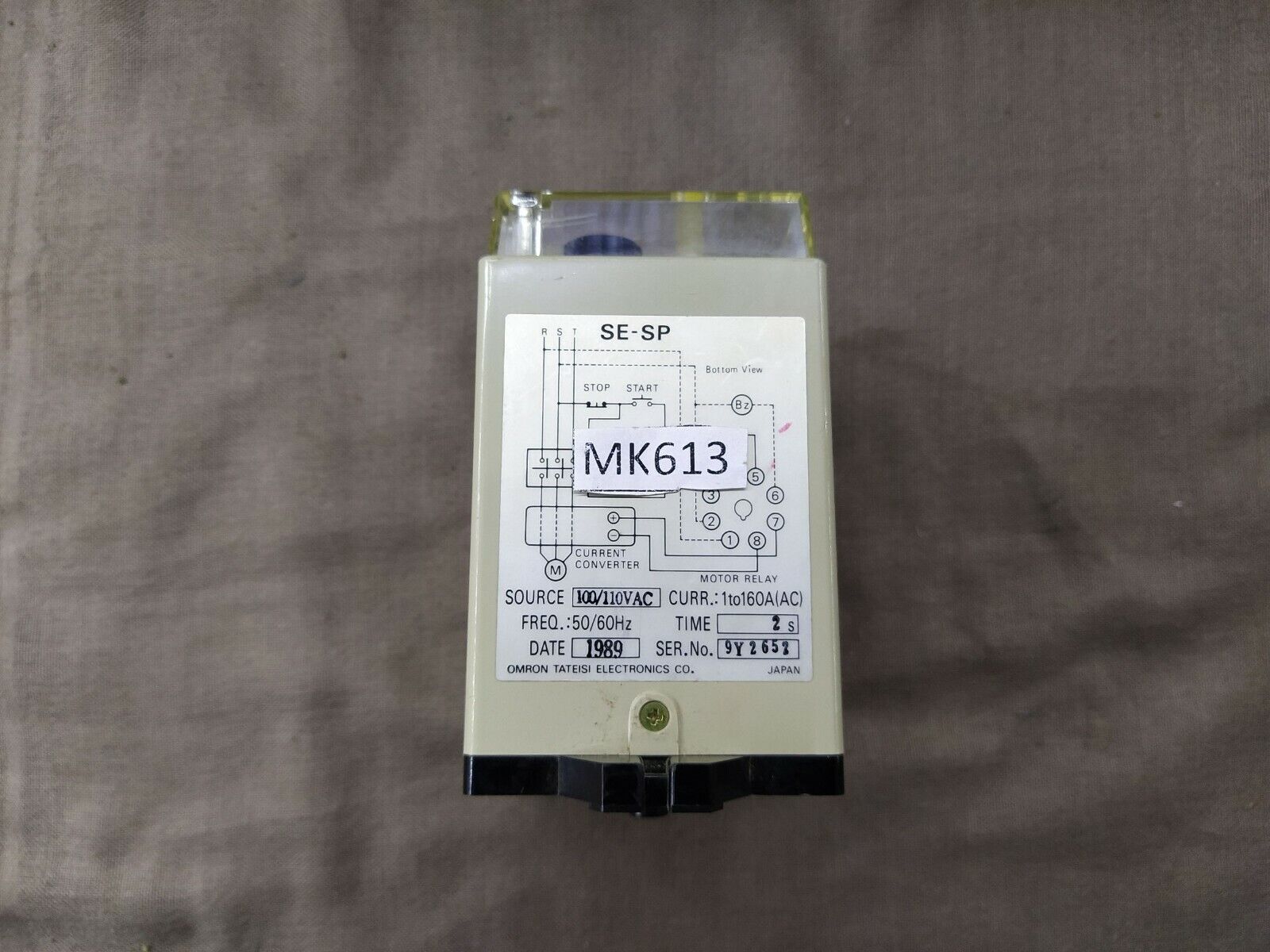 Omron SE-SP1 Motor Relay 100-110V AC