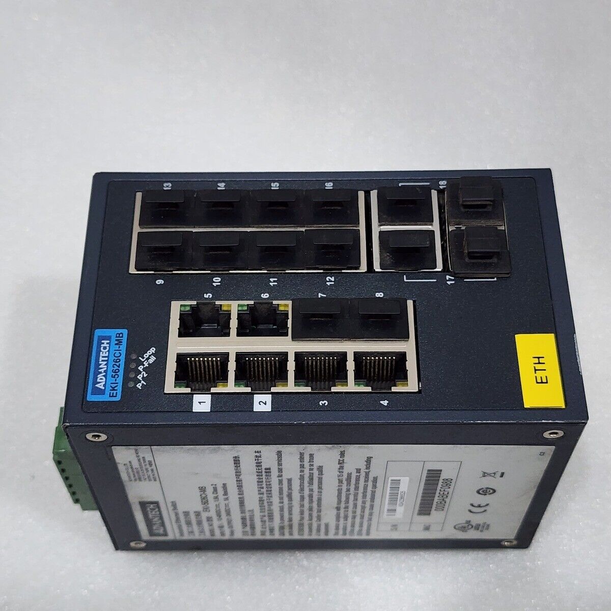 ADVANTECH EKI-5626CI-MB INDUSTRIAL ETHERNET SWITCH 16FE+2G MODBUS TCP/IP