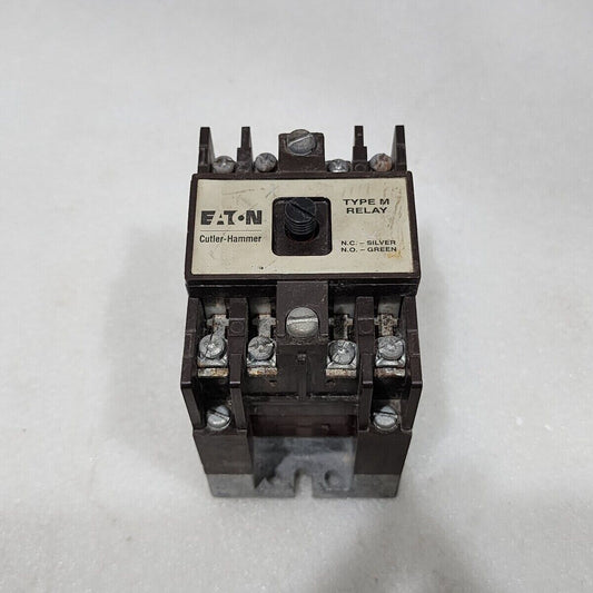 EATON CUTLER HAMMER D26M TYPE M RELAY COIL VOLTAGE 110-120V