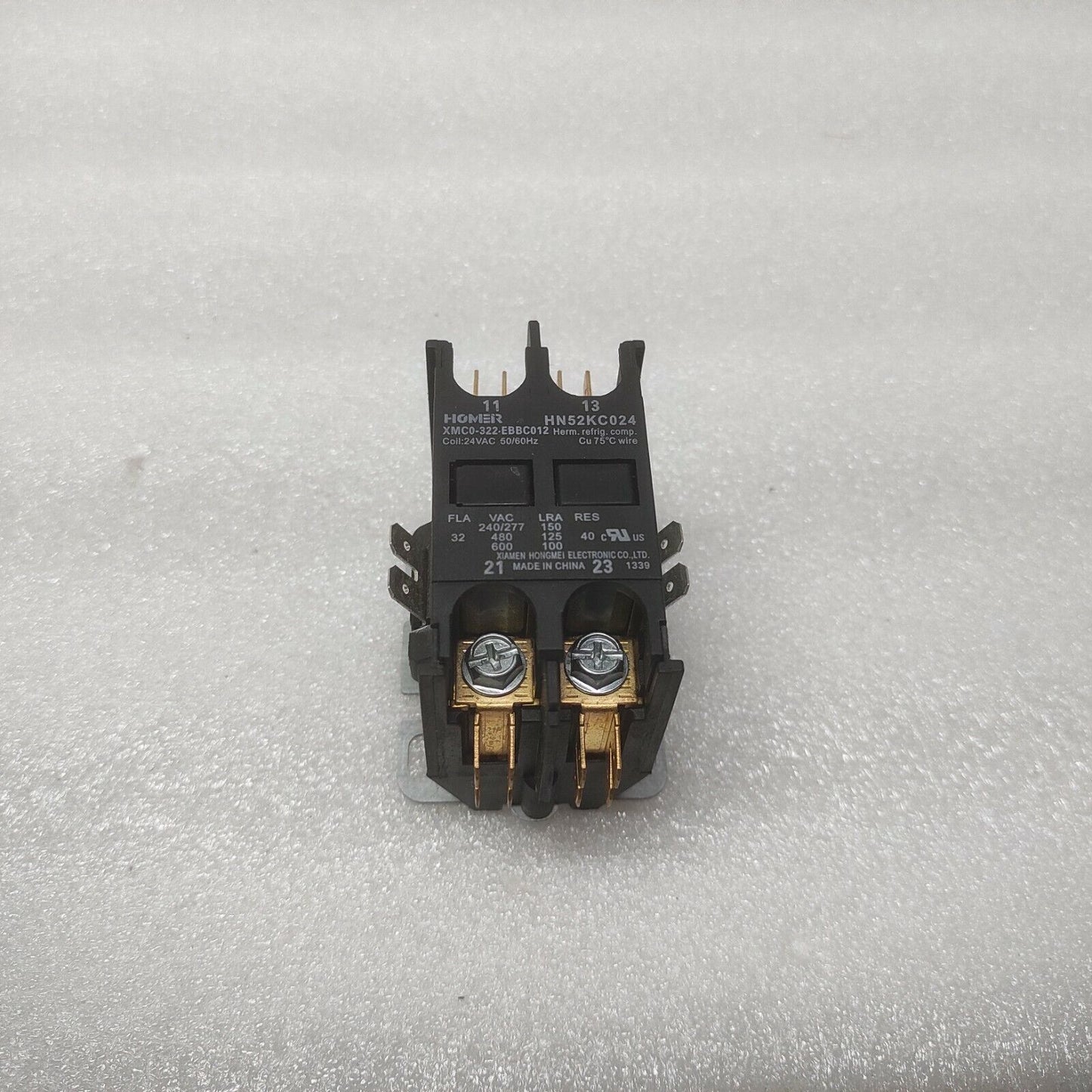 XIAMEN HONGMEI XMC0-322-EBBC012 CONTACTOR HN52KC024 COIL VOLTAGE 24VAC