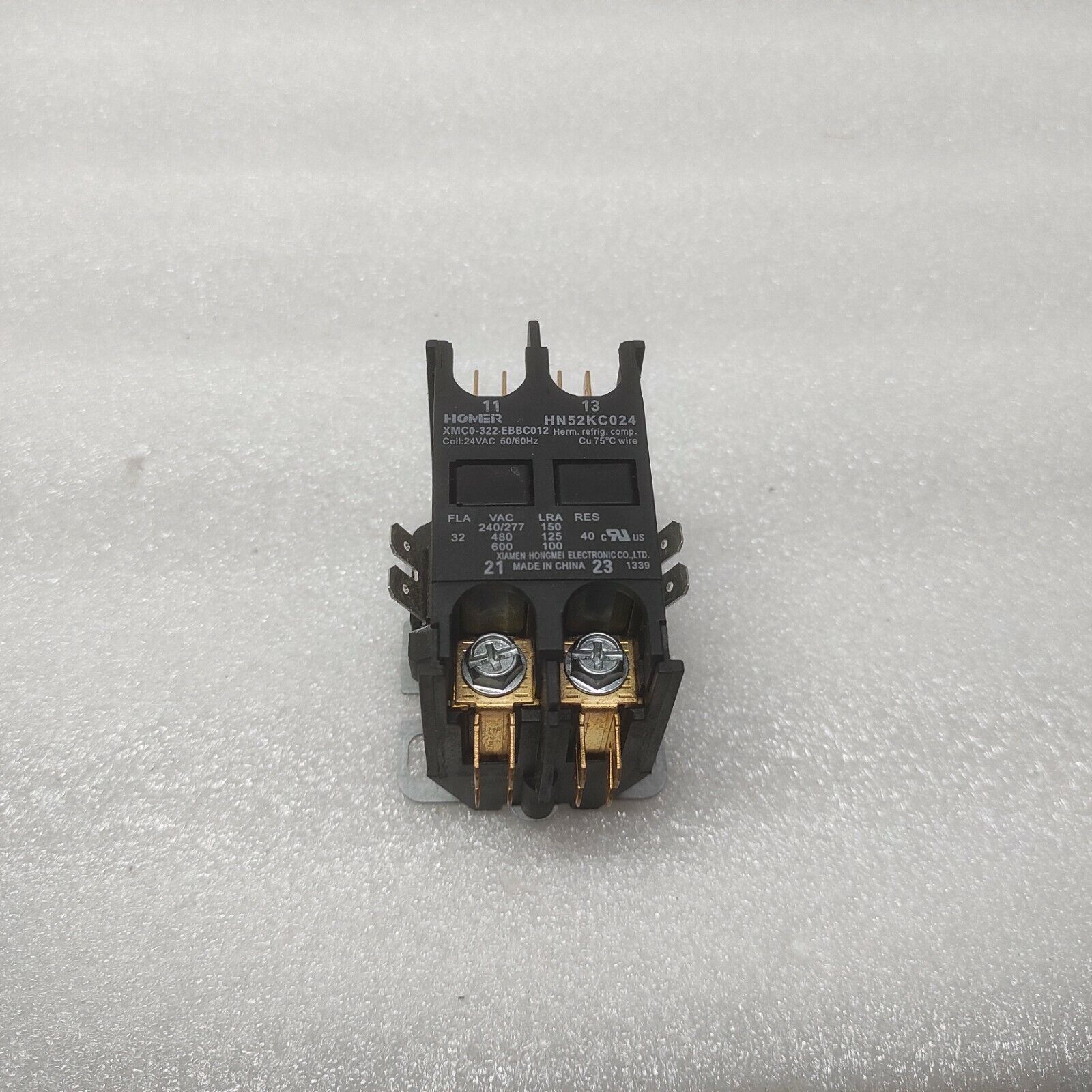 XIAMEN HONGMEI XMC0-322-EBBC012 CONTACTOR HN52KC024 COIL VOLTAGE 24VAC