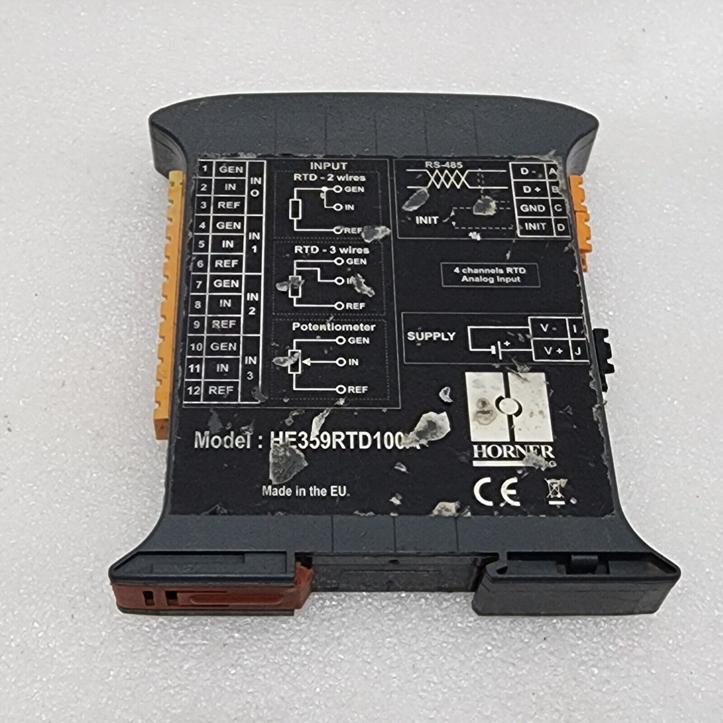 HORNER HE359RTD100A 4-CHANNEL RTD ANALOG INPUT MODULE 