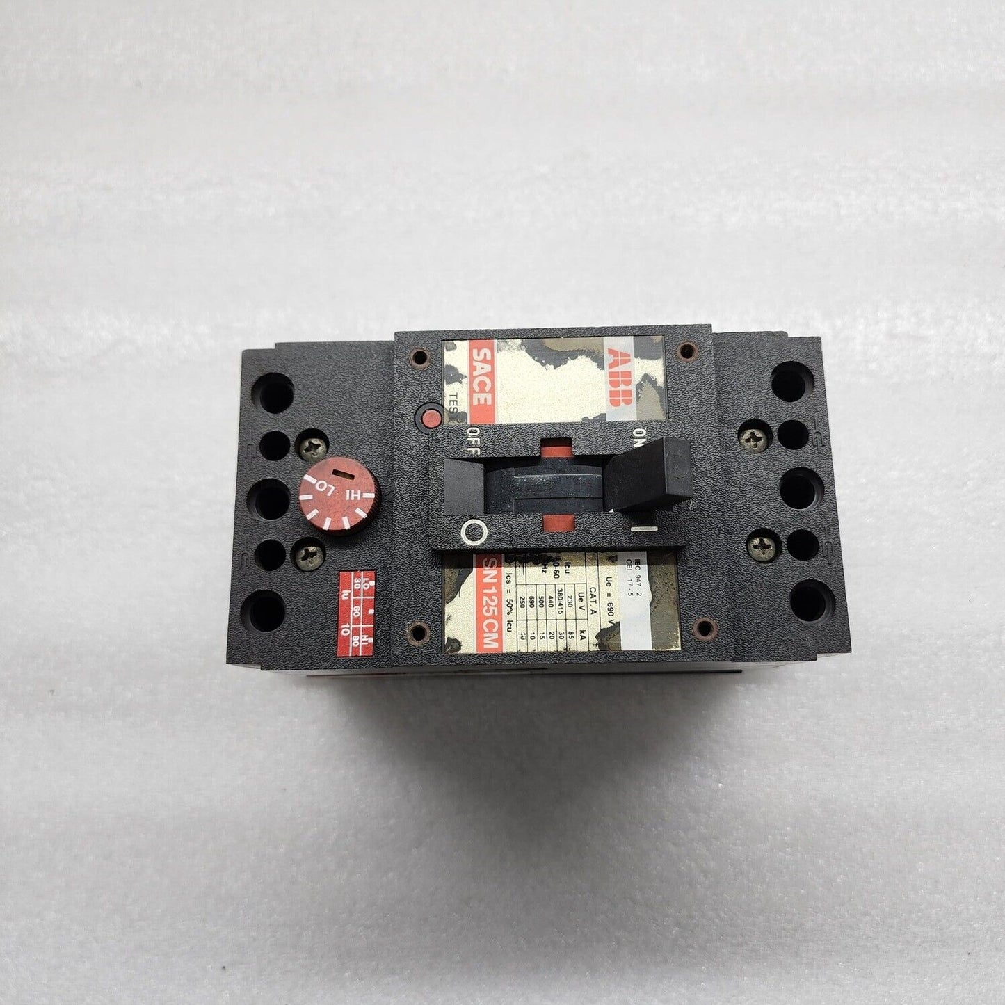 ABB SACE SM125CM 3-POLE CIRCUIT BREAKER 125A