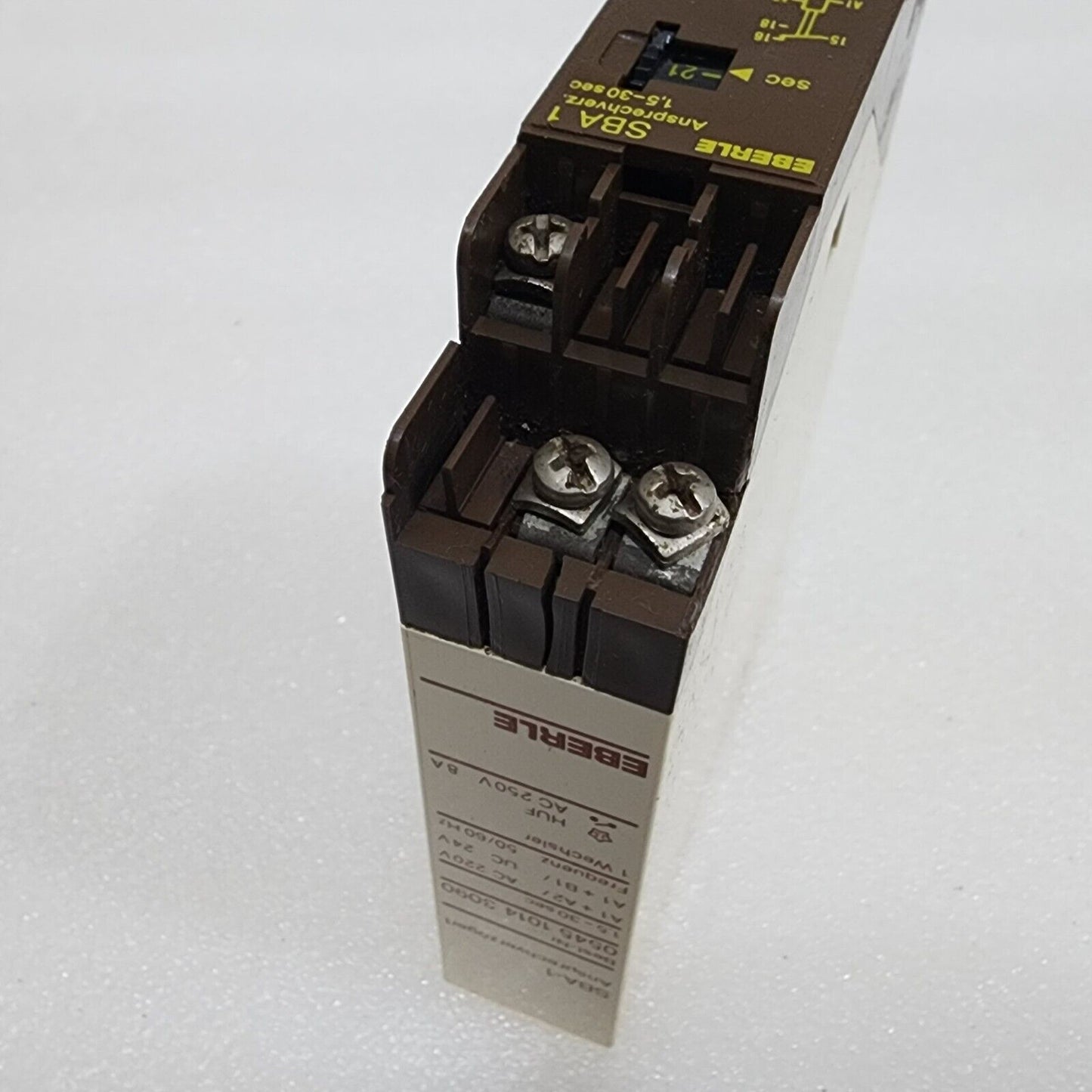 EBERLE SBA 1 TIMER RELAY 054510143090 220VAC/24VAC-DC 1.5-30SEC