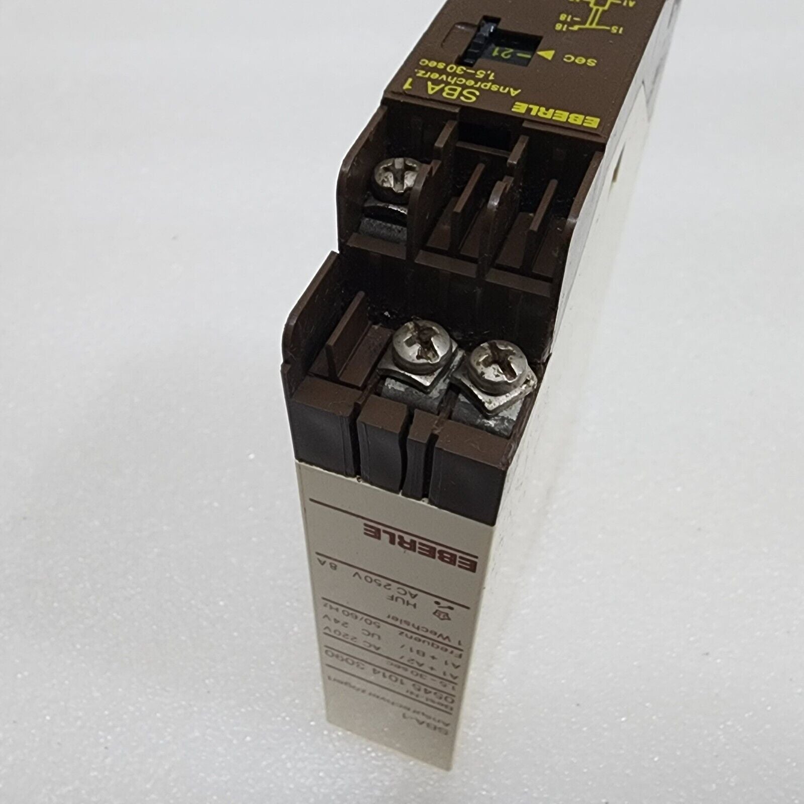 EBERLE SBA 1 TIMER RELAY 054510143090 220VAC/24VAC-DC 1.5-30SEC